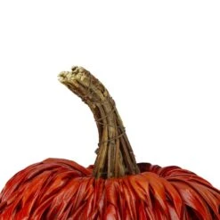 Northlight 8.5" Orange Woven Pumpkin Décor -Northlight D253319S 4