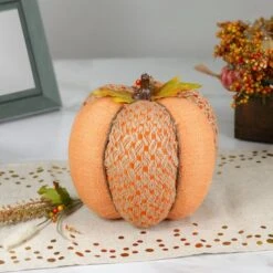 Northlight 8.5" Orange Pumpkin Tabletop Décor 9 Northlight 8.5" Orange Pumpkin Tabletop Décor -Northlight D253324S 2