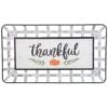 Northlight 24" Silver & White Pumpkin Thankful Rectangular Wall Décor 2 Northlight 24" Silver & White Pumpkin Thankful Rectangular Wall Décor -Northlight D253325S 1