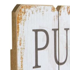 Northlight 23.5" Whitewashed Pumpkin Spice Everything Nice Fall Wooden Hanging Wall Sign -Northlight D253330S 3