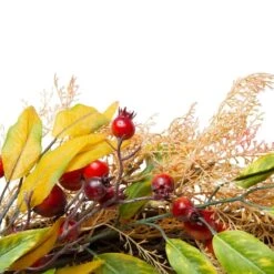 Northlight 24" Berry & Leaves Fall Harvest Wreath -Northlight D253338S 2