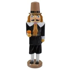 Northlight 14" Wooden Pilgrim Fall Harvest Nutcracker -Northlight D253340S 1 1