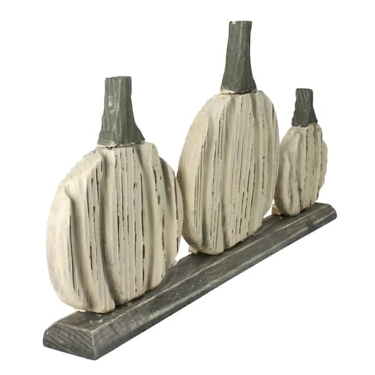 Northlight 16.5" White Pumpkins Fall Harvest Tabletop Décor 5 Northlight 16.5" White Pumpkins Fall Harvest Tabletop Décor - Image 3