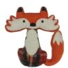 Northlight 9.5" Orange Plaid Plush Sitting Fox Tabletop Décor 2 Northlight 9.5" Orange Plaid Plush Sitting Fox Tabletop Décor -Northlight D253343S 1