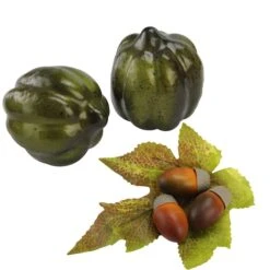 Northlight Autumn Harvest Artificial Pumpkin, Acorn & Leaf Thanksgiving Decoration Set -Northlight D253346S 3
