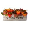 Northlight 24" Autumn Harvest Maple Leaf & Berry Arrangement In Wooden Box