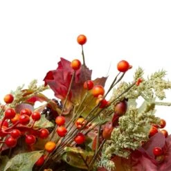 Northlight 26" Leaves & Berries Fall Harvest Wreath 9 Northlight 26" Leaves & Berries Fall Harvest Wreath -Northlight D253354S 3