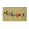 Northlight Orange Pumpkin "Welcome" Fall Harvest Doormat