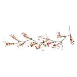Northlight 5ft. Autumn Harvest Berries & Leaves Rustic Twig Thanksgiving Garland -Northlight D253366S 1 1