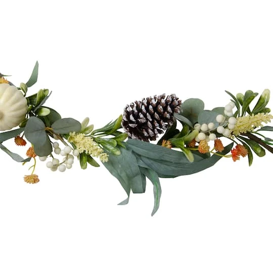 Northlight 5ft. Green Gourds & Foliage Artificial Thanksgiving Garland 5 Northlight 5ft. Green Gourds & Foliage Artificial Thanksgiving Garland - Image 3