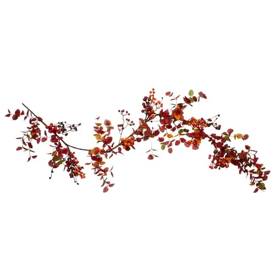 Northlight 5ft. Berry & Leaves Fall Harvest Garland 3 Northlight 5ft. Berry & Leaves Fall Harvest Garland