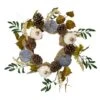 Northlight 24" Pumpkins Foliage Grapevine Thanksgiving Wreath -Northlight D253379S 1