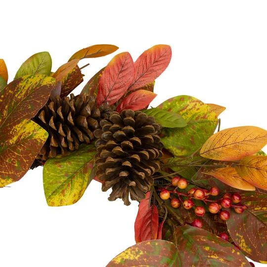 Northlight 26" Leaves & Berries Twig Thanksgiving Wreath 7 Northlight 26" Leaves & Berries Twig Thanksgiving Wreath - Image 5