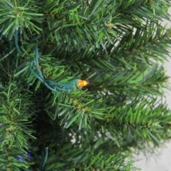 Northlight 24" Pre-Lit Canadian Pine Artificial Christmas Tree, Multicolor Lights -Northlight D253652S 2