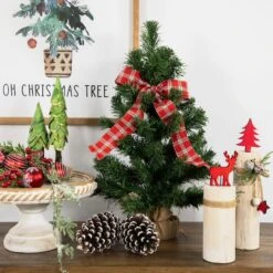 Northlight 18" Unlit Pine Artificial Christmas Tree 15 Northlight 18" Unlit Pine Artificial Christmas Tree -Northlight D253690S 12