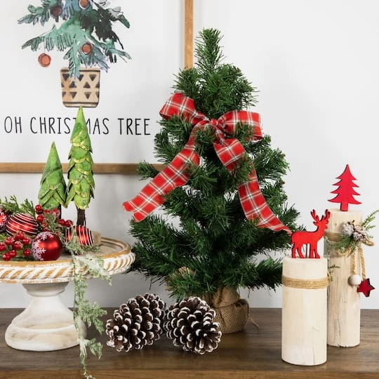 Northlight 18" Unlit Pine Artificial Christmas Tree 7 Northlight 18" Unlit Pine Artificial Christmas Tree - Image 5