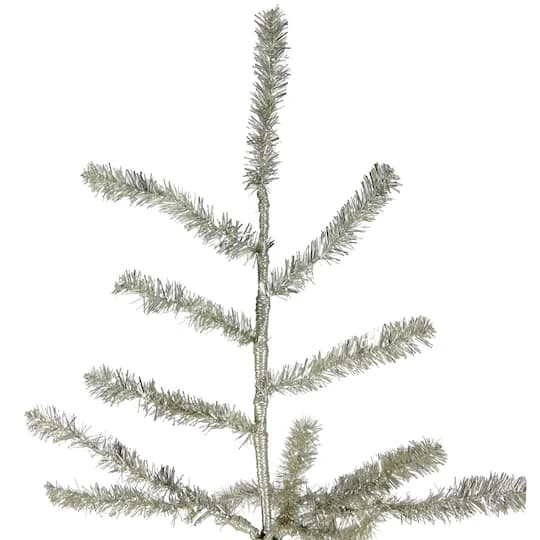 Northlight 5ft. Unlit Champagne Tinsel Twig Artificial Christmas Tree 9 Northlight 5ft. Unlit Champagne Tinsel Twig Artificial Christmas Tree - Image 7