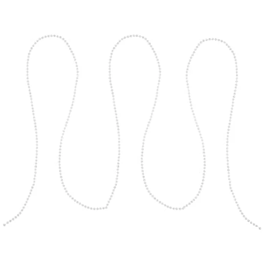 Northlight 100ft. Shiny Clear Iridescent Beaded Garland 7 Northlight 100ft. Shiny Clear Iridescent Beaded Garland - Image 5