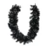 Northlight 6ft. White LED Black Bristle Garland -Northlight D253717S 1
