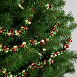 Northlight 5ft. Green & Red Festive Jingle Bell Garland -Northlight D253721S 12
