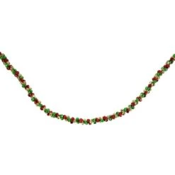 Northlight 5ft. Green & Red Festive Jingle Bell Garland -Northlight D253721S 15