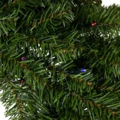 Northlight 30" LED Canadian Pine Artificial Christmas Wreath -Northlight D253734S 14