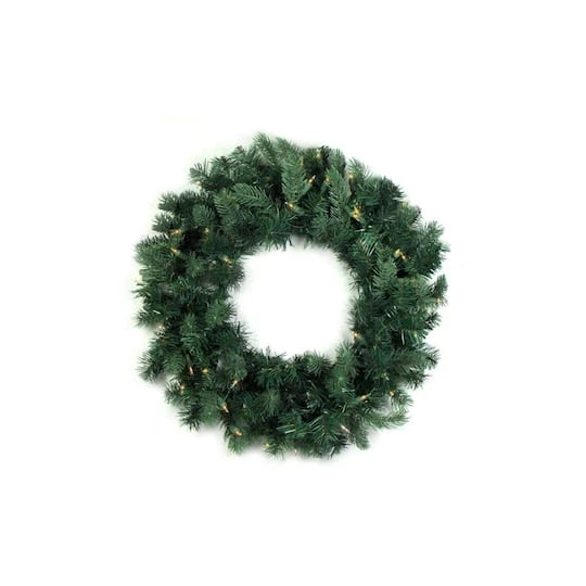 Northlight 24" Pre-Lit Washington Frasier Fir Artificial Christmas Wreath 4 Northlight 24" Pre-Lit Washington Frasier Fir Artificial Christmas Wreath - Image 2