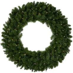 Northlight 3ft. Pre-Lit Canadian Pine Artificial Christmas Wreath 14 Northlight 3ft. Pre-Lit Canadian Pine Artificial Christmas Wreath -Northlight D253739S 11