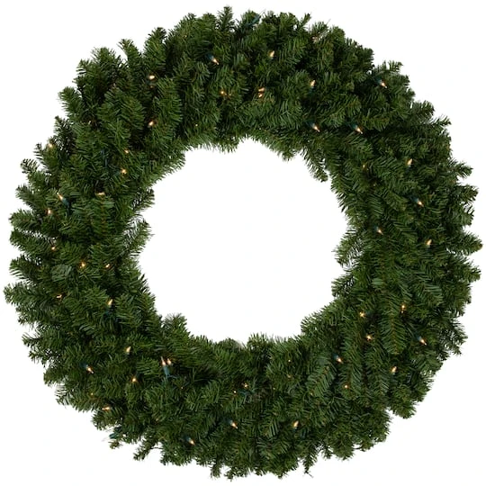 Northlight 3ft. Pre-Lit Canadian Pine Artificial Christmas Wreath 6 Northlight 3ft. Pre-Lit Canadian Pine Artificial Christmas Wreath - Image 4