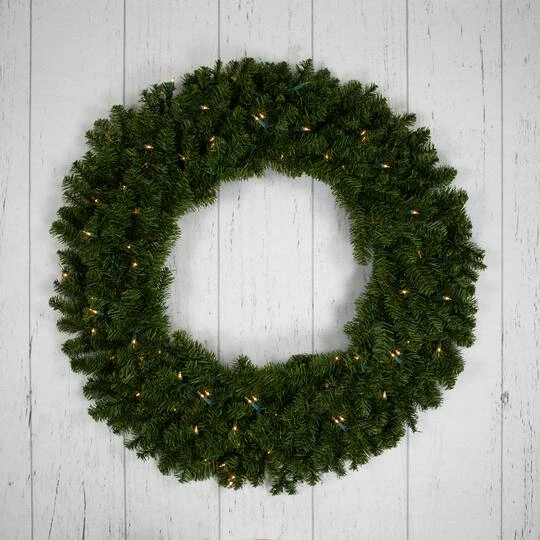 Northlight 3ft. Pre-Lit Canadian Pine Artificial Christmas Wreath 10 Northlight 3ft. Pre-Lit Canadian Pine Artificial Christmas Wreath - Image 8