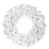 Northlight 24" White Canadian Pine Artificial Christmas Wreath