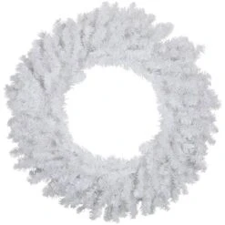 Northlight 24" White Canadian Pine Artificial Christmas Wreath 14 Northlight 24" White Canadian Pine Artificial Christmas Wreath -Northlight D253751S 11