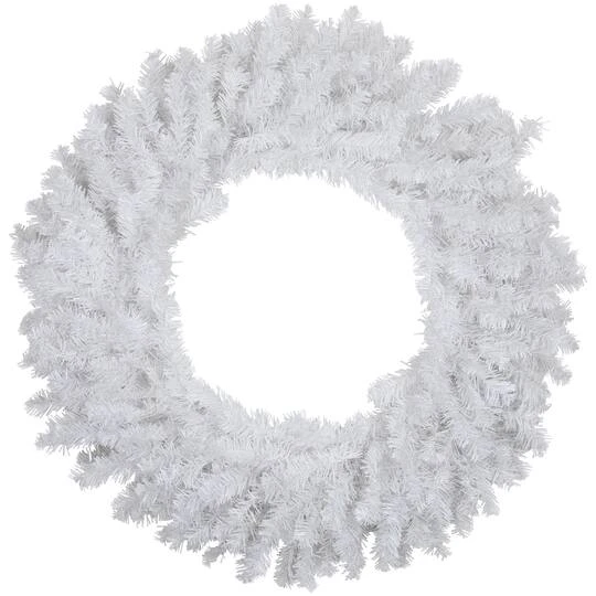Northlight 24" White Canadian Pine Artificial Christmas Wreath 6 Northlight 24" White Canadian Pine Artificial Christmas Wreath - Image 4