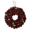 Northlight 9.5" Red & Gold Pinecone Wreath -Northlight D253753S 1