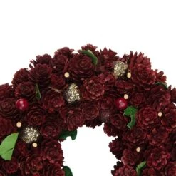 Northlight 9.5" Red & Gold Pinecone Wreath 13 Northlight 9.5" Red & Gold Pinecone Wreath -Northlight D253753S 13