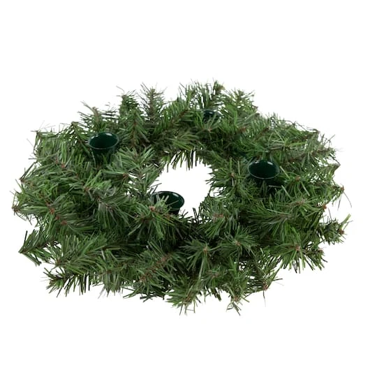 Northlight 12" Pine Artificial Christmas Advent Candle Holder Wreath 6 Northlight 12" Pine Artificial Christmas Advent Candle Holder Wreath - Image 4