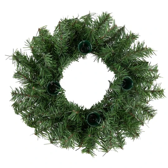Northlight 12" Pine Artificial Christmas Advent Candle Holder Wreath 9 Northlight 12" Pine Artificial Christmas Advent Candle Holder Wreath - Image 7
