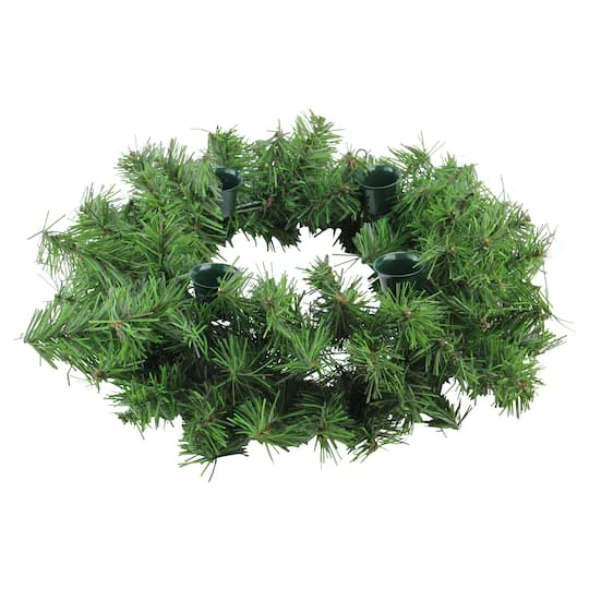 Northlight 12" Pine Artificial Christmas Advent Candle Holder Wreath 5 Northlight 12" Pine Artificial Christmas Advent Candle Holder Wreath - Image 3