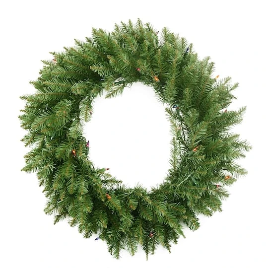 Northlight 24" Pre-Lit Northern Pine Artificial Christmas Wreath 8 Northlight 24" Pre-Lit Northern Pine Artificial Christmas Wreath - Image 6
