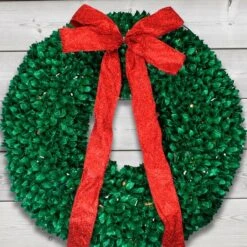 Northlight 28" Pre-Lit Glittered Leaves Artificial Christmas Wreath 15 Northlight 28" Pre-Lit Glittered Leaves Artificial Christmas Wreath -Northlight D253760S 14