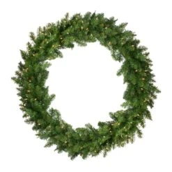 Northlight 4ft. Pre-Lit Eastern Pine Artificial Christmas Wreath -Northlight D253761S 11