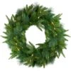 Northlight 2.5ft. Pre-Lit Mixed Rosemary Emerald Angel Pine Artificial Christmas Wreath -Northlight D253762S 1