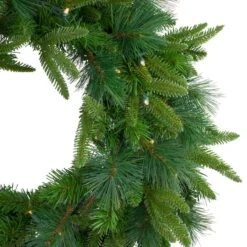 Northlight 2.5ft. Pre-Lit Mixed Rosemary Emerald Angel Pine Artificial Christmas Wreath -Northlight D253762S 2