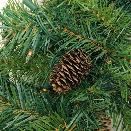 Northlight 6ft. Pre-Lit Dakota Pine Commercial Artificial Christmas Wreath 5 Northlight 6ft. Pre-Lit Dakota Pine Commercial Artificial Christmas Wreath - Image 3