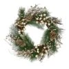 Northlight 22" Acorn, Pinecone & Flocked Pine Needle Wreath -Northlight D253766S 1