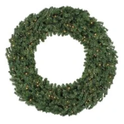 Northlight 7ft. Pre-Lit Commercial Canadian Pine Artificial Christmas Wreath