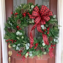 Northlight 3ft. Green Canadian Pine Artificial Christmas Wreath 16 Northlight 3ft. Green Canadian Pine Artificial Christmas Wreath -Northlight D253772S 14