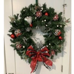 Northlight 2.5ft. Canadian Pine Artificial Christmas Wreath 20 Northlight 2.5ft. Canadian Pine Artificial Christmas Wreath -Northlight D253773S 5