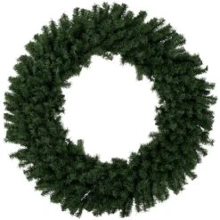 Northlight 4ft. Canadian Pine Artificial Christmas Wreath -Northlight D253774S 11