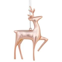 Northlight 4.75" Shiny Rose Gold Reindeer Ornament -Northlight D253796S 14